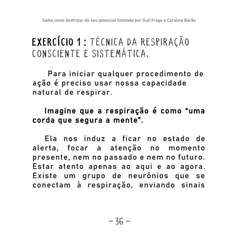 Amostra - Técnica Respiração